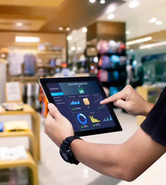 Industry Expert Checking Records on Tablet