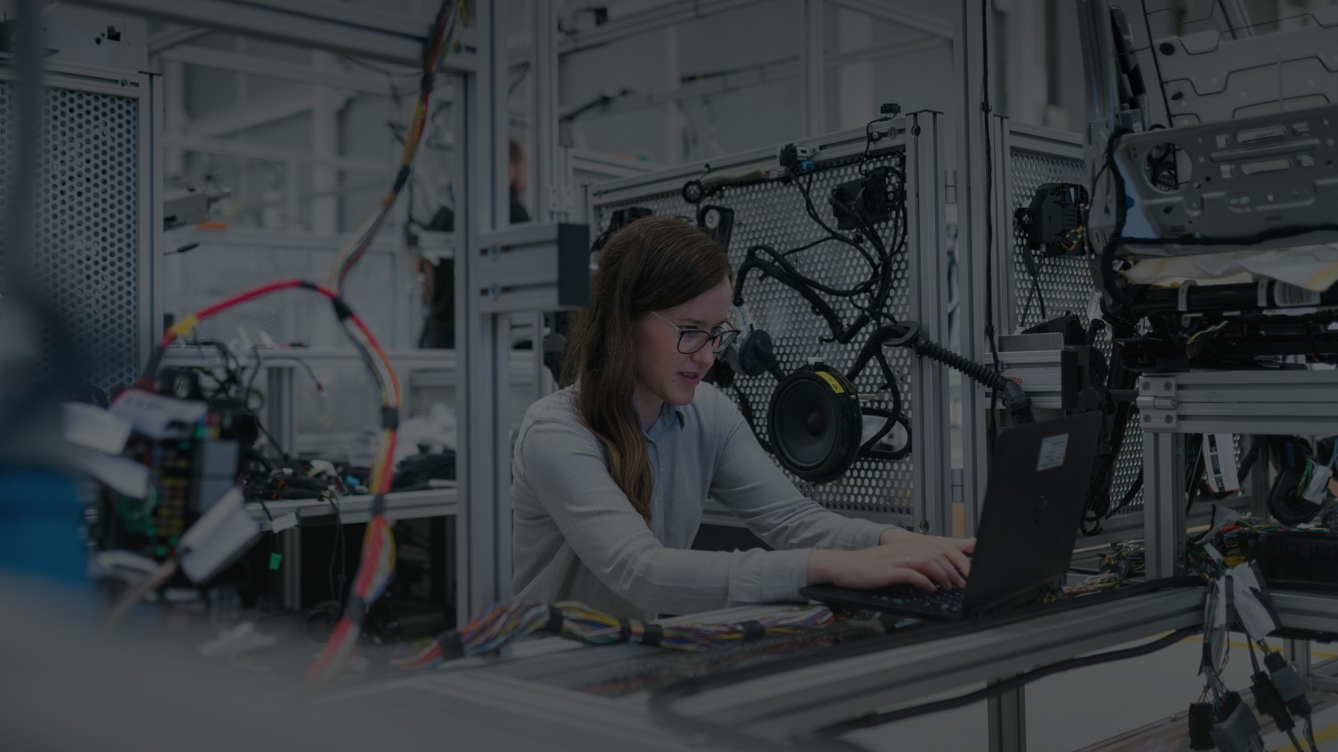 Engineer Working in an Industrial Lab on Enterprise Software Systems