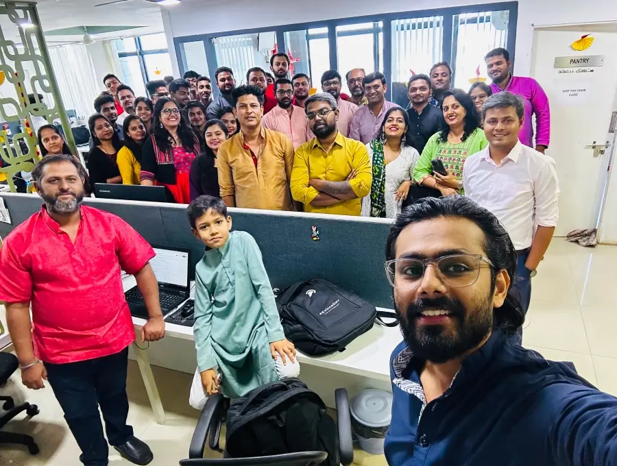 Festive Office Gathering