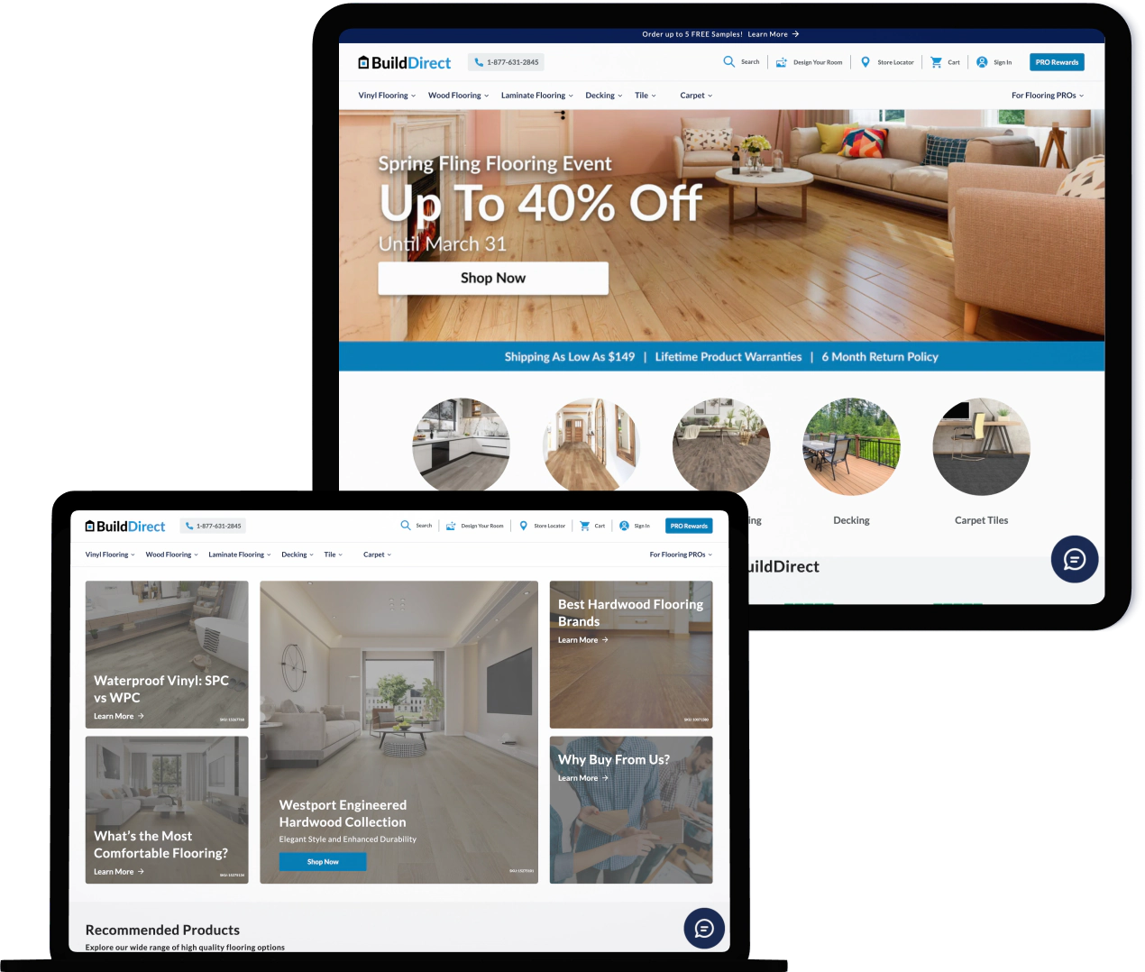 builddirect shopify website development by evincedev
