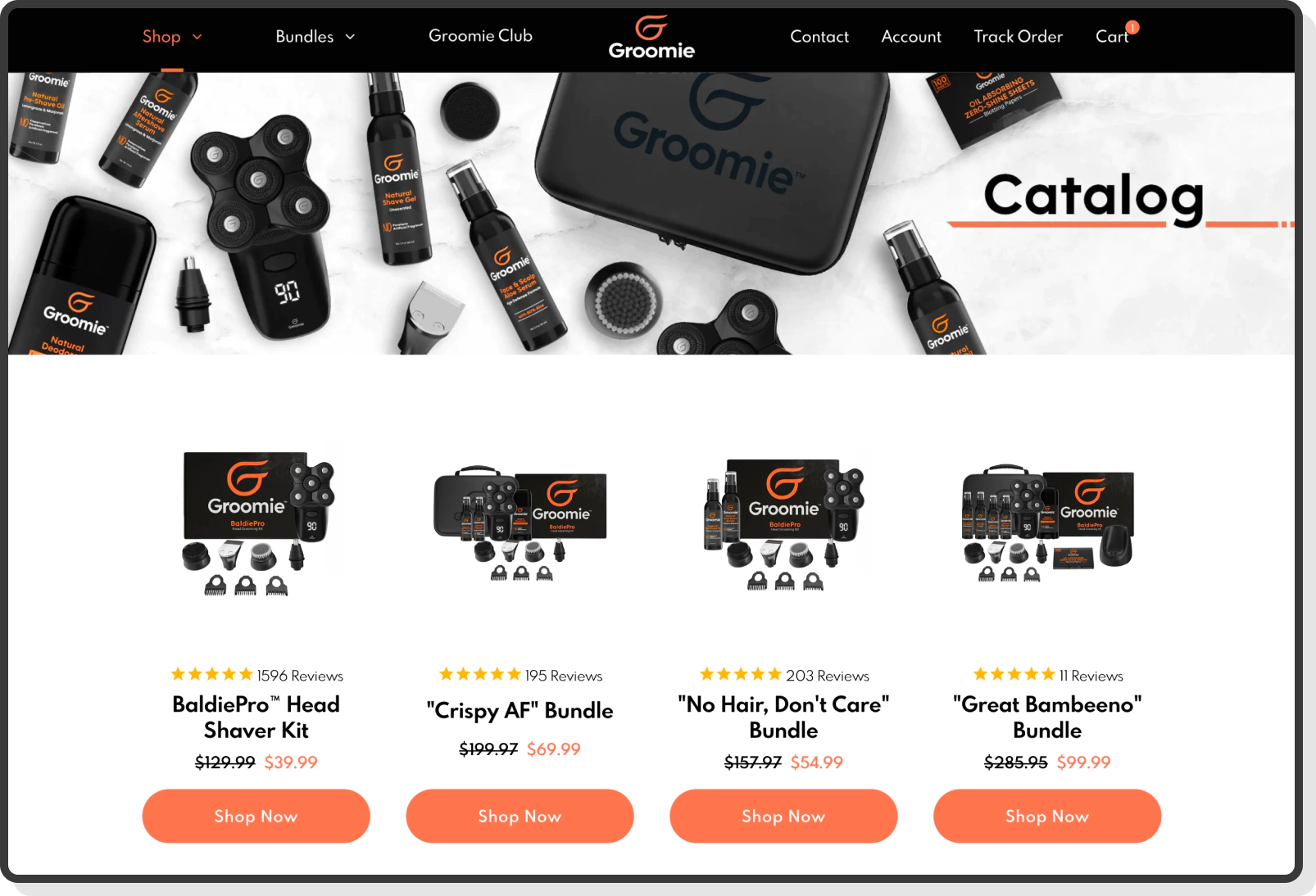 grommie baldiepro head kit with shaver and attachments