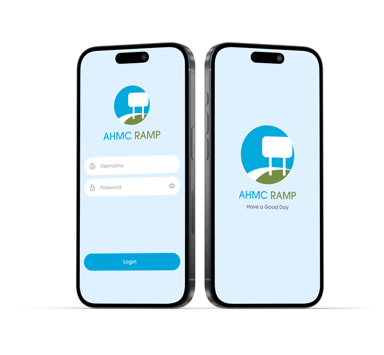Adopt A Highway mobile app login and welcome screen interface