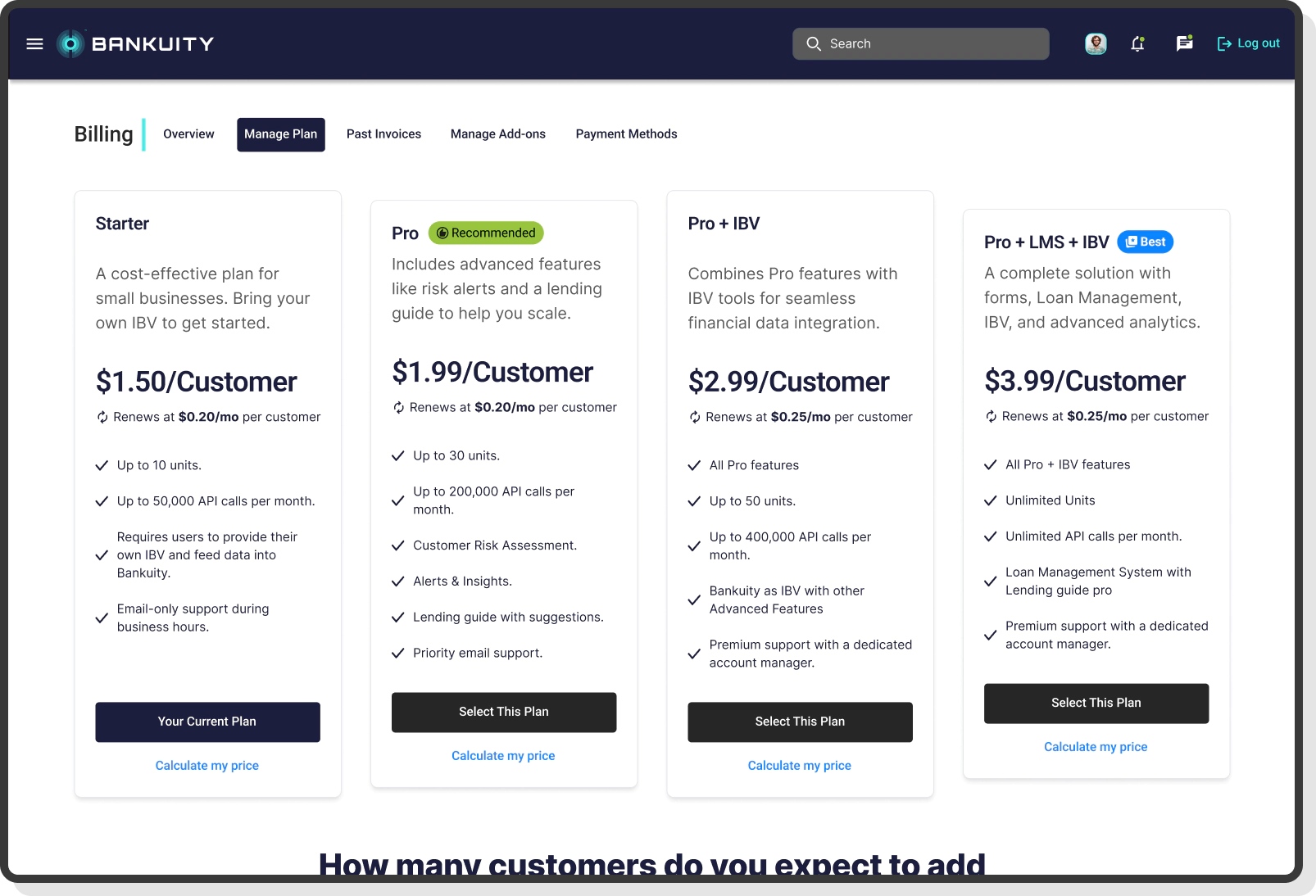 Chat interface with AI assistant answering banking queries