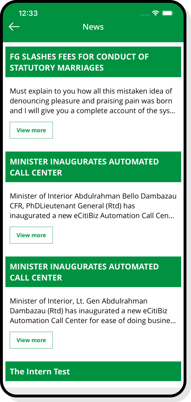 Admin interface for managing user submissions and department workflows