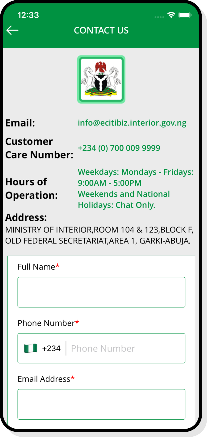 Timeline view showing service request progress and updates
