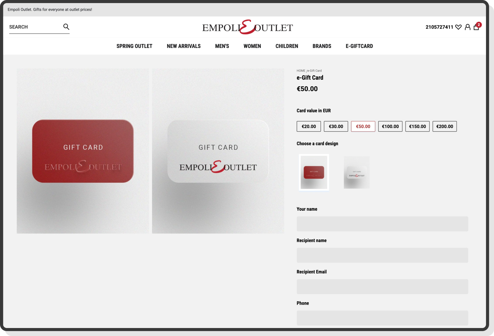 Order history page showing past purchases, statuses, and tracking links