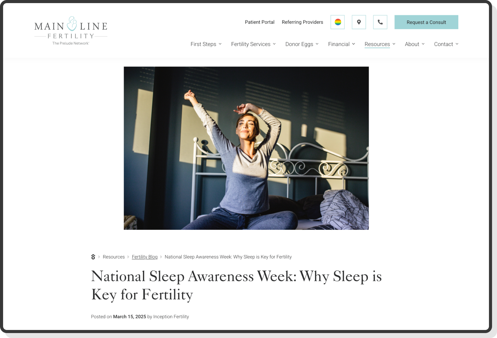 Treatment overview with fertility services, descriptions, and benefits