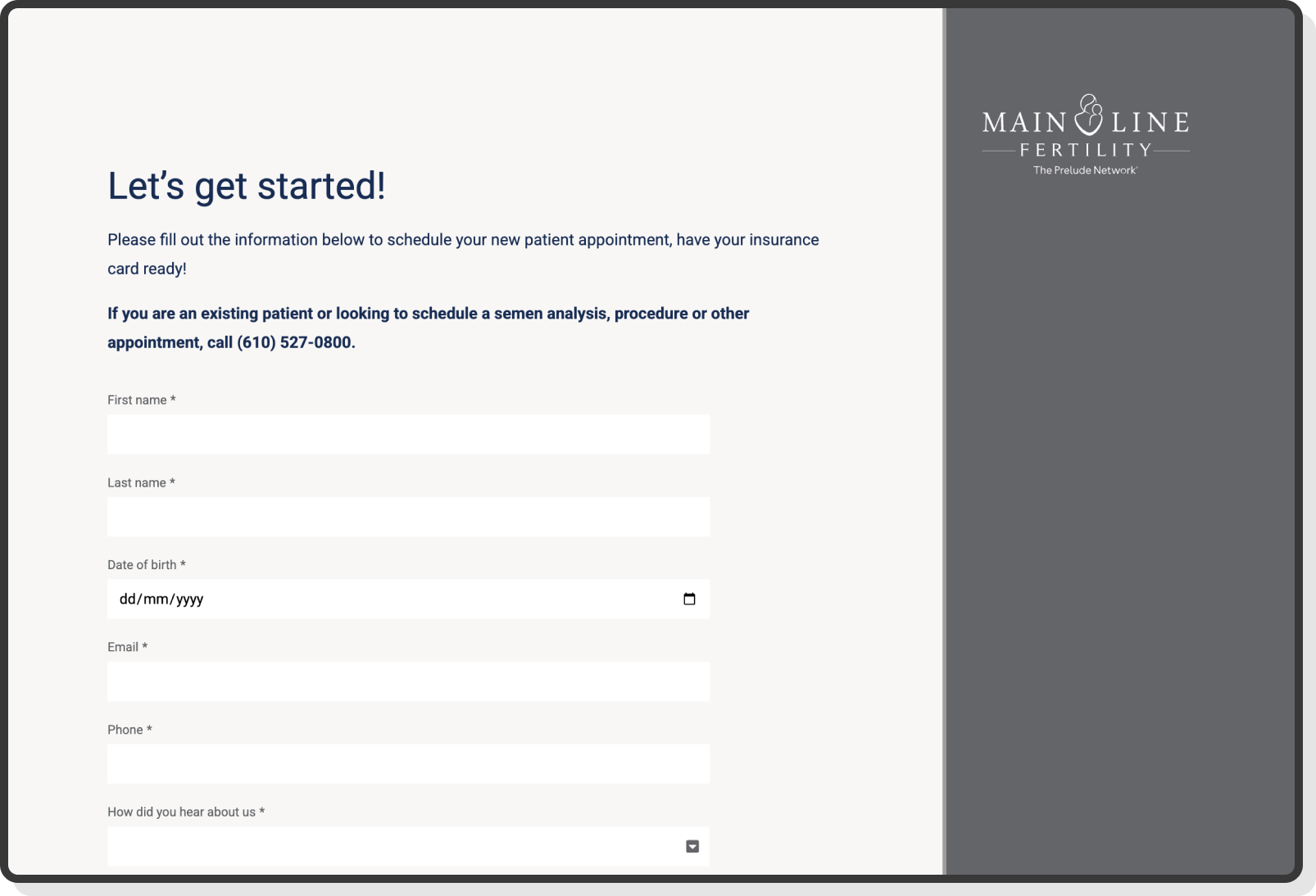 Mobile view of appointment summary with options to reschedule or cancel