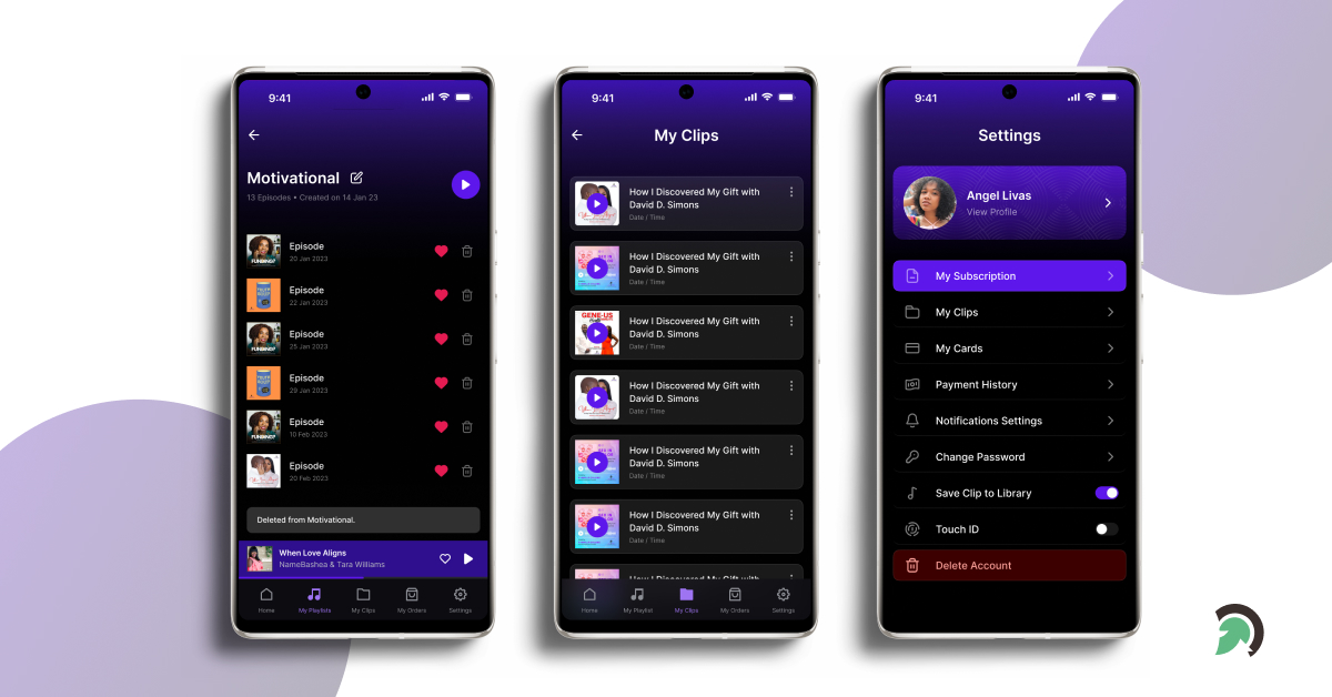 payment integration for alive podcast portfolio