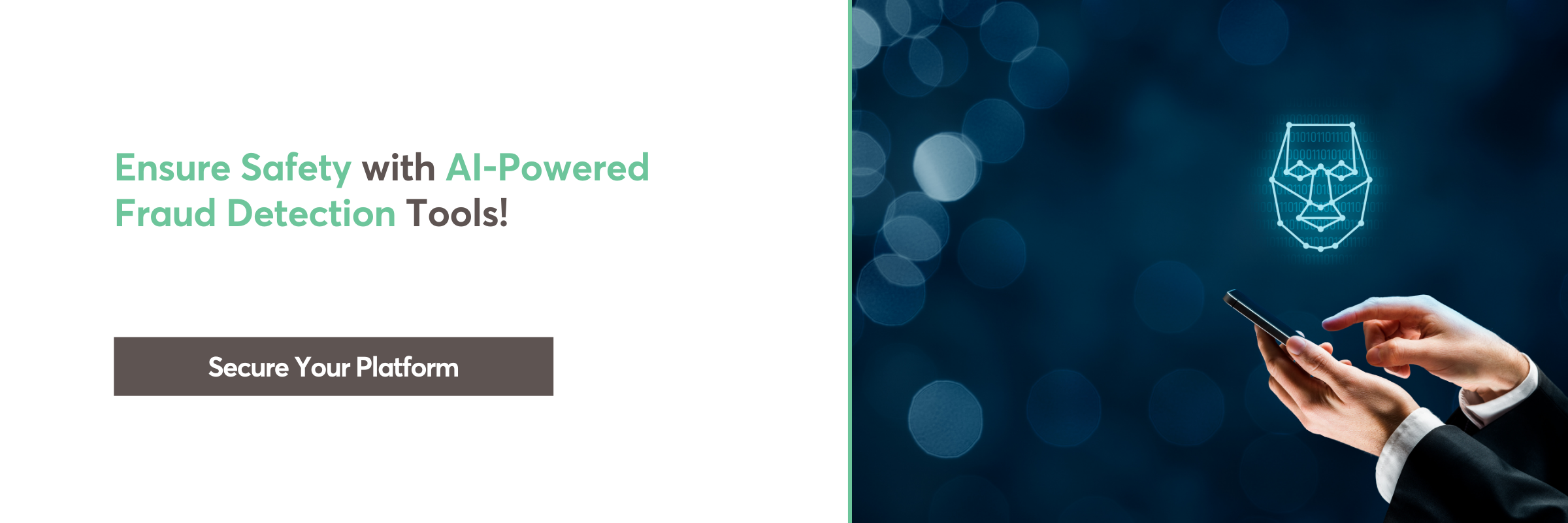 AI facial recognition securing mobile platform from fraud and fake users