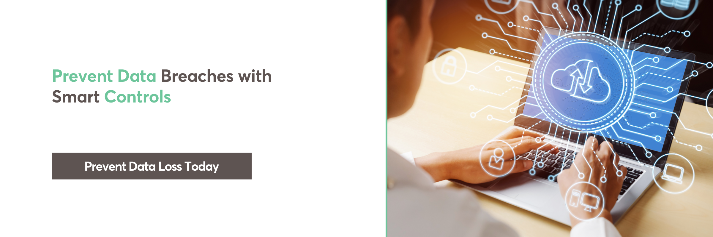 User managing cloud data security with encryption and access controls.
